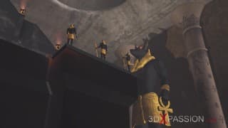 阿努比斯在他的寺庙里狂操埃及奴隶