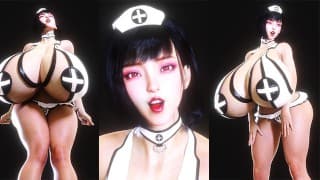 亡灵护士用她沉重的牛奶袋来帮助她的病人！[巨乳]