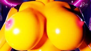 FNAF 的 Sexy Chica |动漫3D 2中的五夜