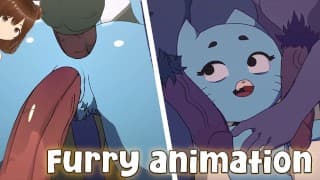 口香糖球 Nicole 在群交中性交巨大的鸡巴射精里面（模仿毛茸茸的动画） - Jazziuu