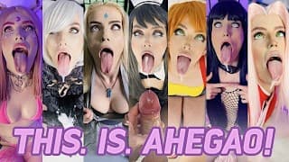 这是 AHEGAO - AHEGAO 操屄、口活、足交和面部角色扮演女孩的最佳合集！