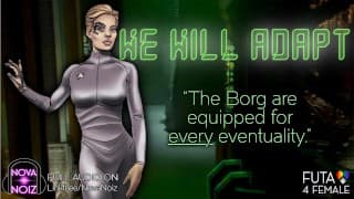 Futa Seven of Nine 将你逼入角落，并在货舱中坦白。“博格模仿”音频。诺瓦诺伊兹