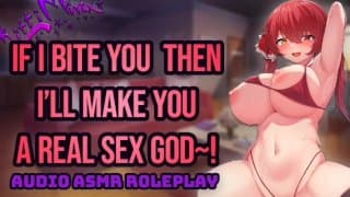 ASMR - 热吸血鬼继妹夺走你的童贞，然后是一些！Hentai Anime 音频角色扮演